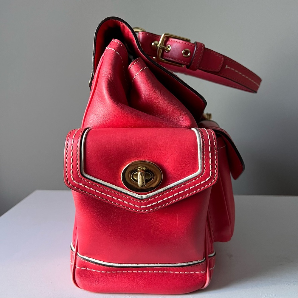 Coach Limited Edition 2006 Daphne Top Handle Satchel - Watermelon Leather - Picture 7 of 16